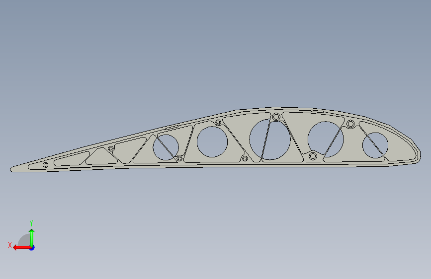 基于复合材料的机翼设计三维Step+CAD+说明 背面视图