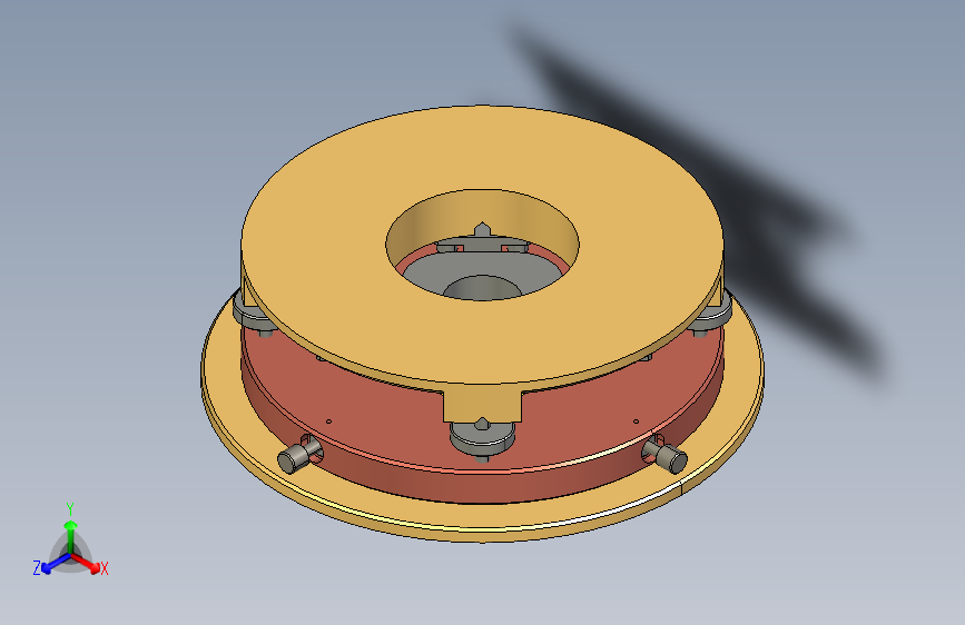 精密调心调平工作台三维+CAD+说明书