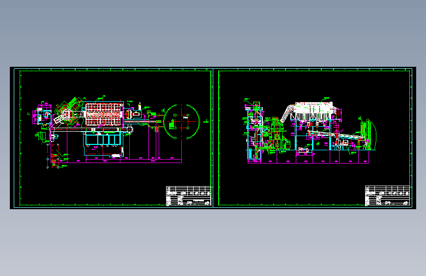 矿渣粉磨生产线布置详图（立磨）CAD
