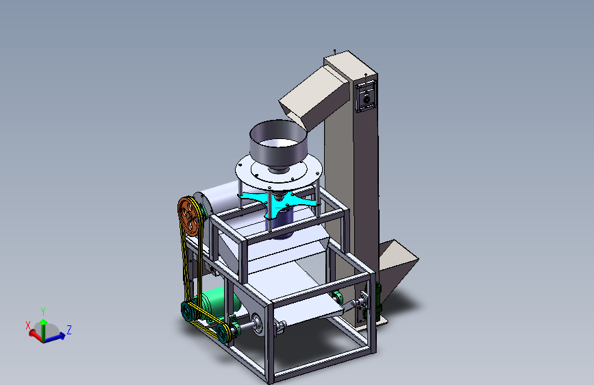 磨盘式花生破壳机三维SW2015带参+CAD+说明