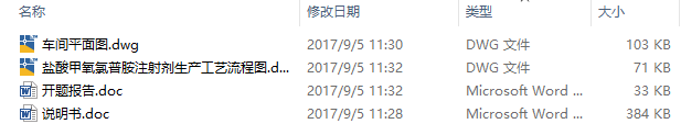 年产1.8亿支盐酸甲氧氯普胺注射剂制药工艺设计CAD+说明