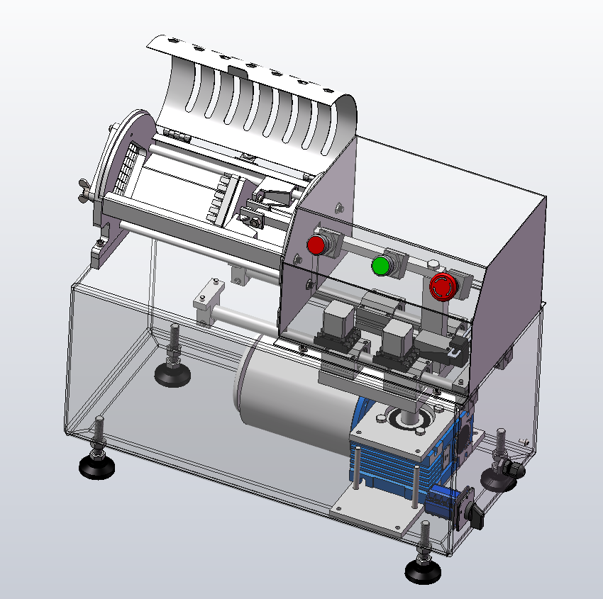 土豆切丝机+推条机三维SW模型