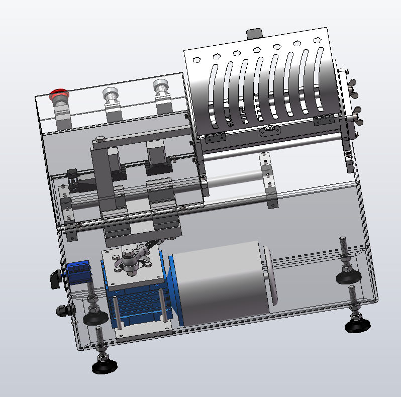 土豆切丝机+推条机三维SW模型