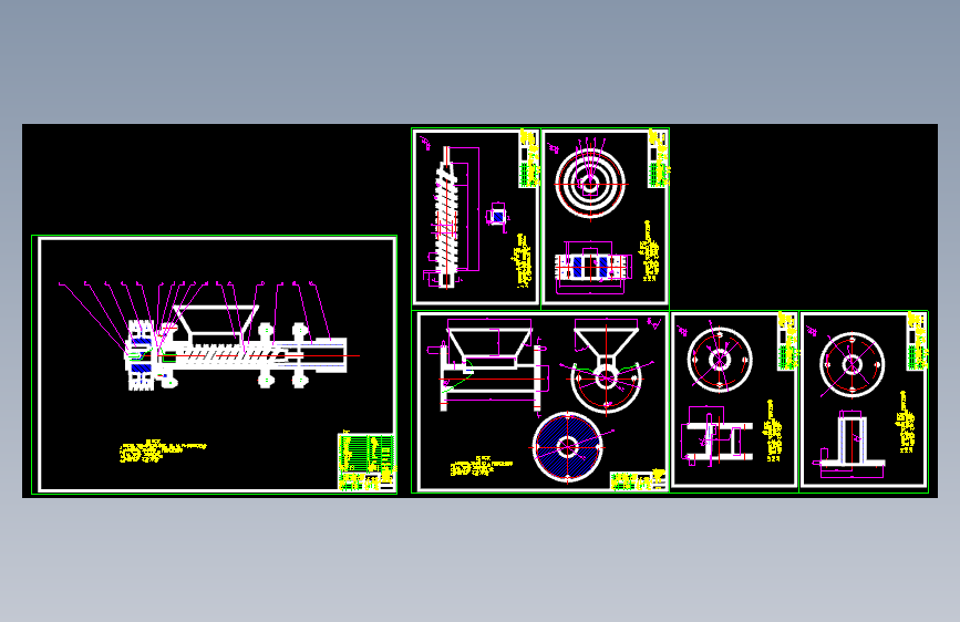 树枝粉碎成型机的成型机结构设计CAD+说明