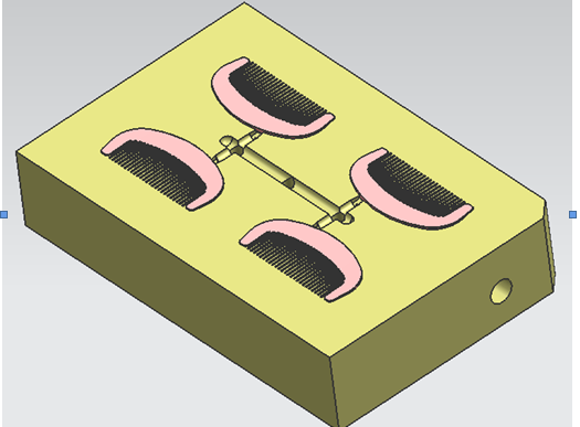 一种迷你梳子注塑模具设计三维UG+CAD+说明书==722673=200