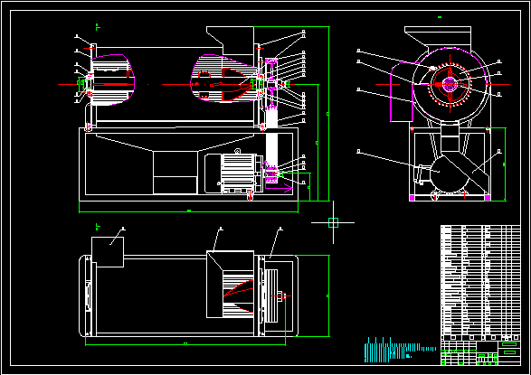 玉米脱粒机sw+CAD