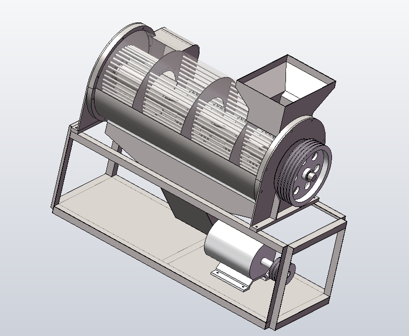 玉米脱粒机sw+CAD