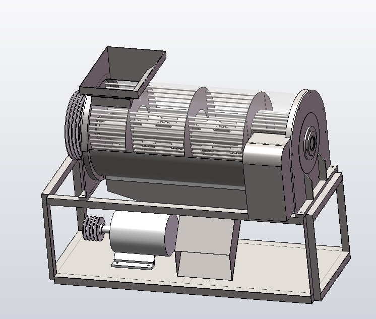 玉米脱粒机sw+CAD
