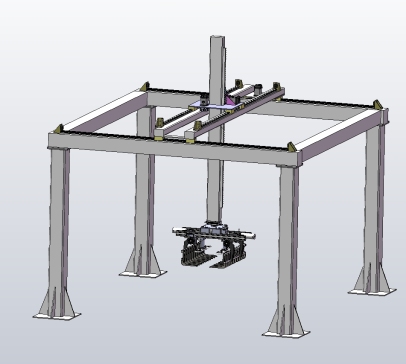 直角坐标型码垛机械手三维SW+CAD