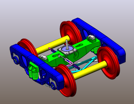 转K2型转向架CAD+三维