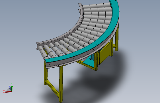 90°滚筒线3D