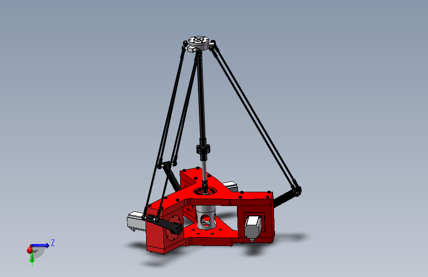并联机器人SW模型设计+CAD
