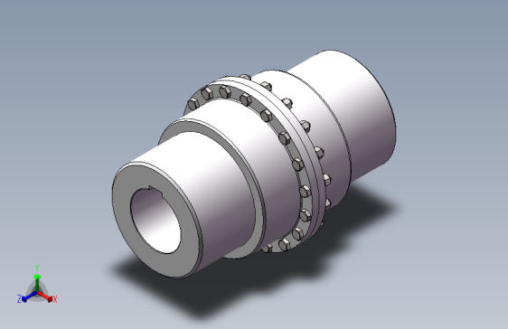 齿式联轴器CAD+三维SW