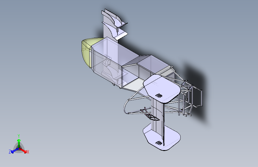 方程式赛车车身车架空气动力学套件设计三维Catia