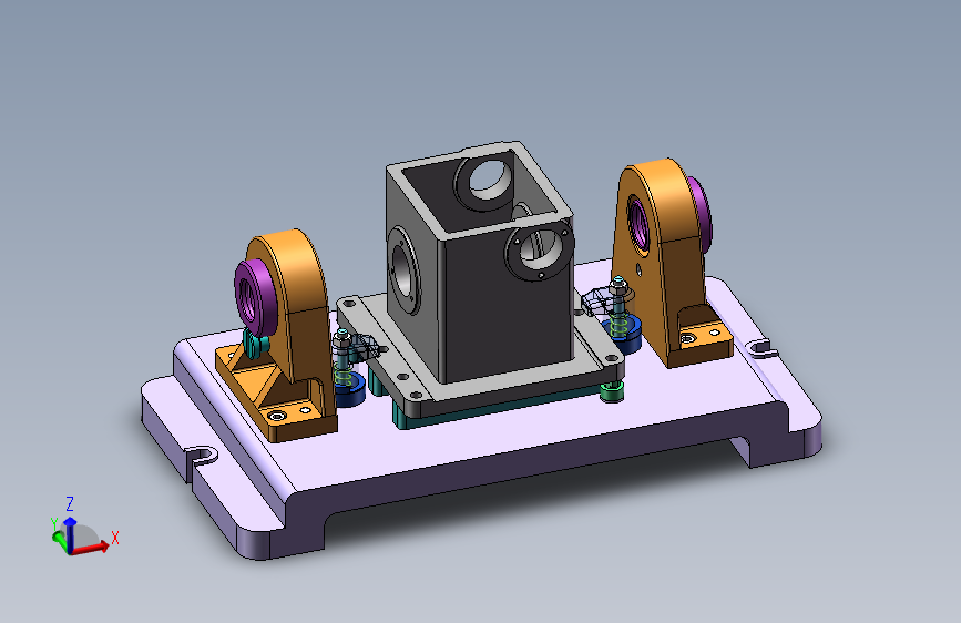 减速箱体镗孔夹具设计CAD+三维