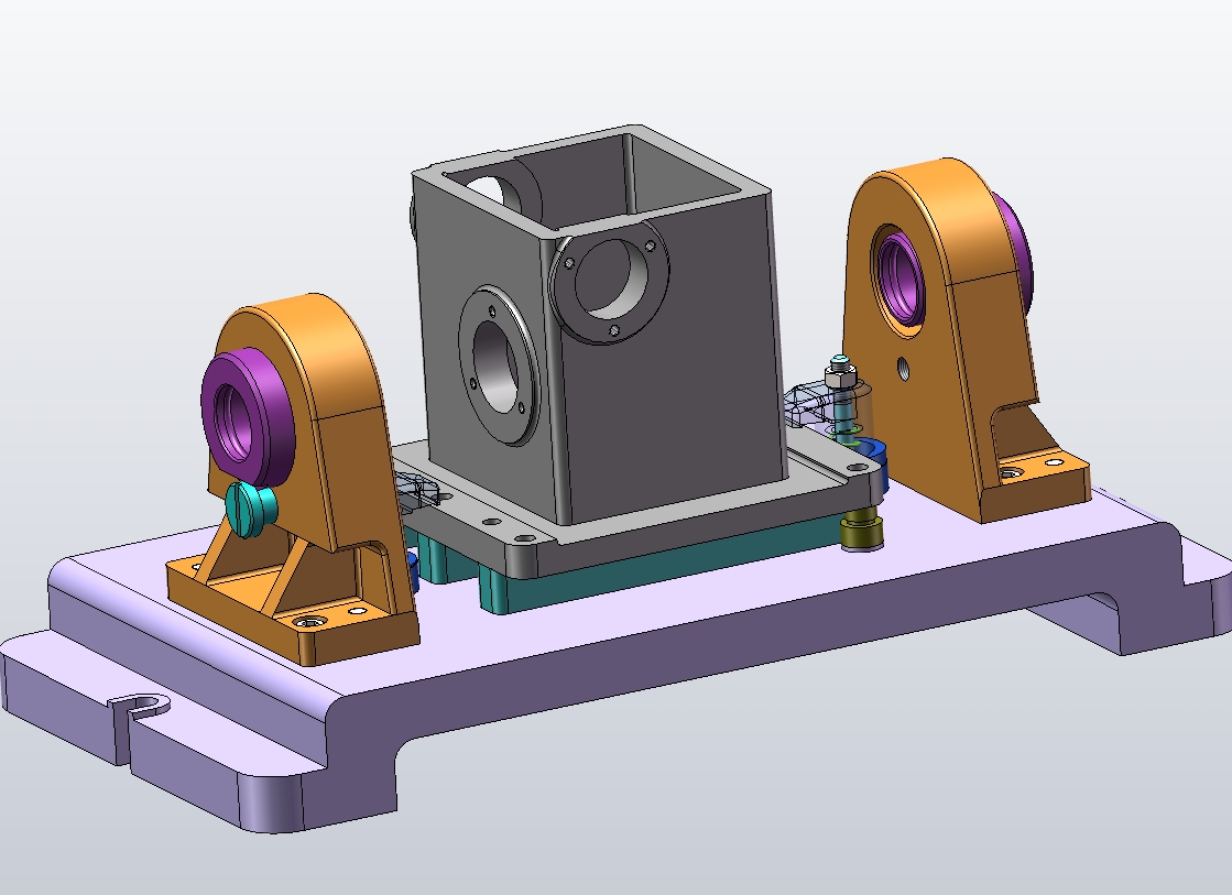 减速箱体镗孔夹具设计CAD+三维