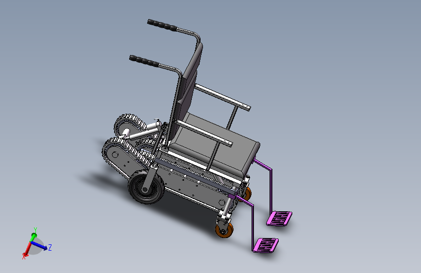 轮履式电动轮椅三维SW2021带参