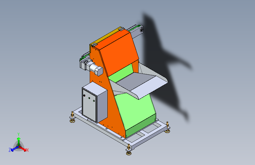 3推板式上料机  机械设备 3D模型图纸 设计素材