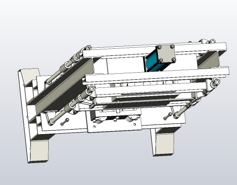 小型液压机3D设计