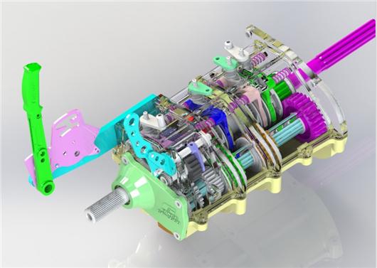 4档手动变速器   机械素材3D图纸自动化设备