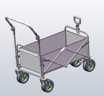 M3373-一款平拉折叠车户外车露营车三维SW2020