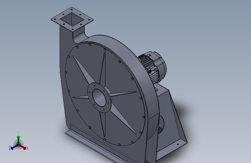 (风机)离心风机设计模型三维SW2010无参