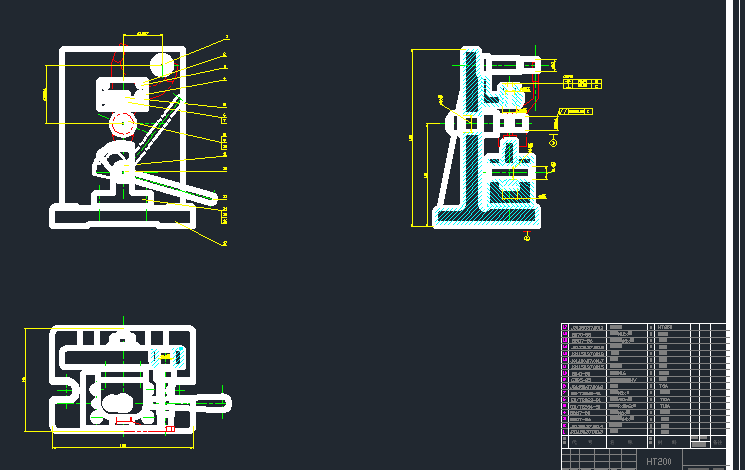 拖拉机Ⅱ-Ⅲ档倒挡拨叉 1-钻φ5孔夹具