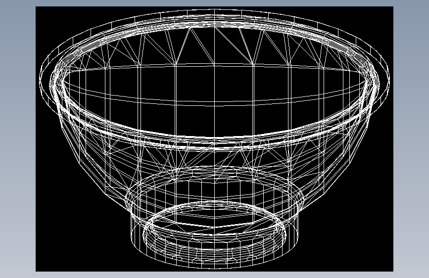 塑料碗注塑模具+CAD+说明 主视图
