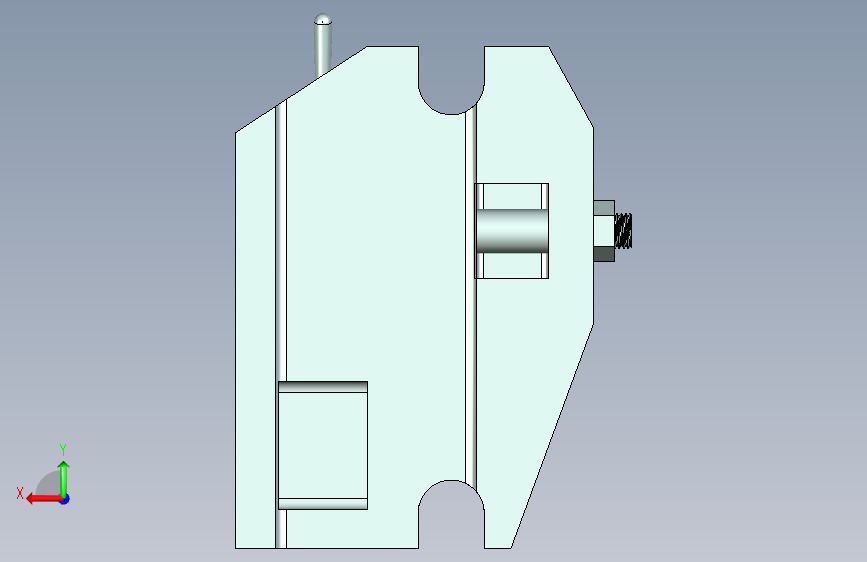 拨叉夹具设计含说明书三维+CAD 背面视图