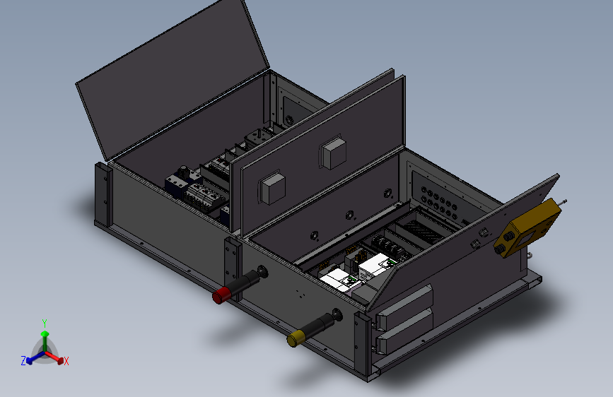 SMAA2003电箱电气控制柜   3D模型 非标自动化图纸