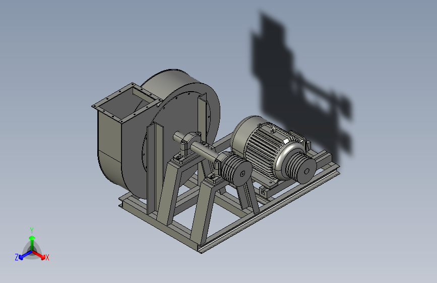 风机三维模型  机械设备 3D模型图纸 设计素材