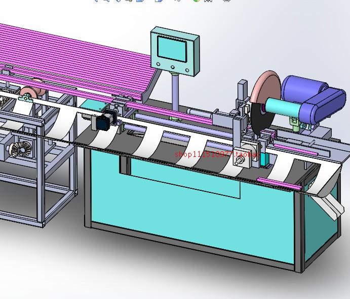 钢管自动切割机锯管切管  3D模型 非标自动化图纸