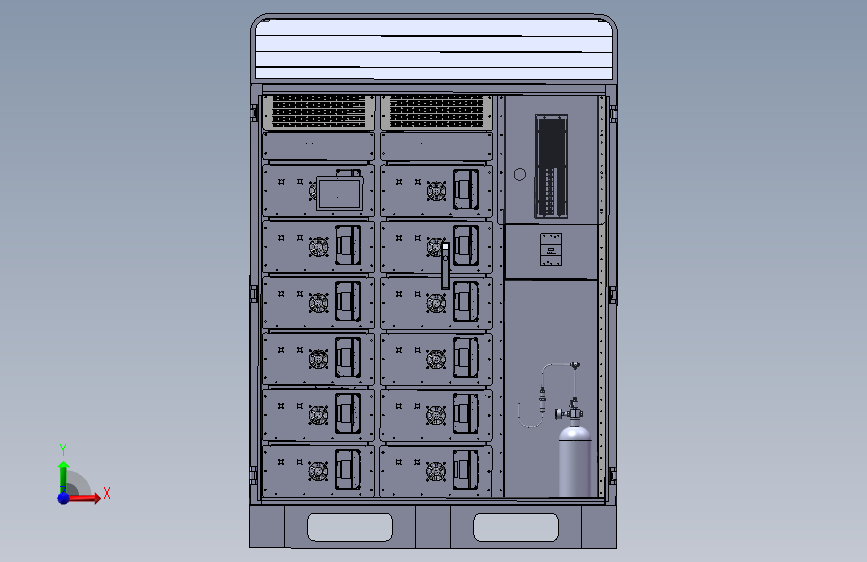 小型工商储60kw-120KWh 正面视图