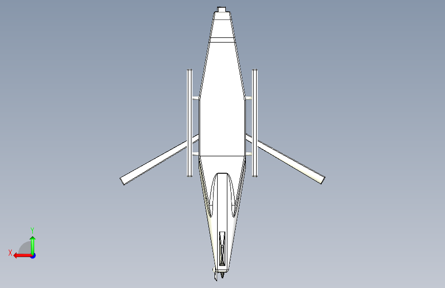 一种旋翼直升机模型==1179499=50 背面视图