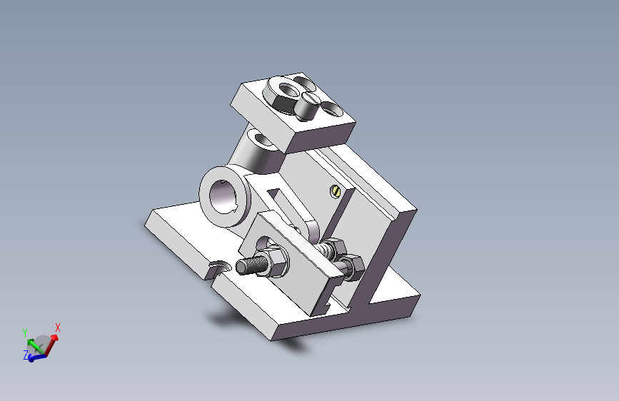 CA6140车床手柄座夹具钻φ14H7孔三维SW+CAD+说明书