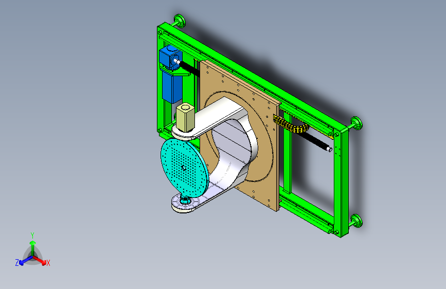 3轴转台CATIA（组装）设计模型