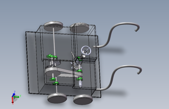 扶手式低噪音割草机三维SW+CAD+说明书