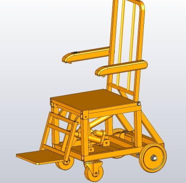 多功能智能轮椅设计三维UG10.0无参