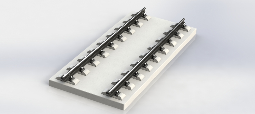 CRTSⅢ型板式无砟轨道铁路模型