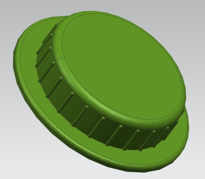 盖子注塑模具设计图纸三维+CAD+说明书