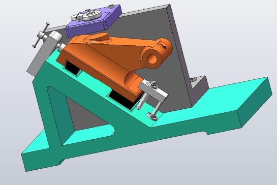 尾座体工艺和钻14斜孔夹具三维SW+CAD+说明书==1344608=100