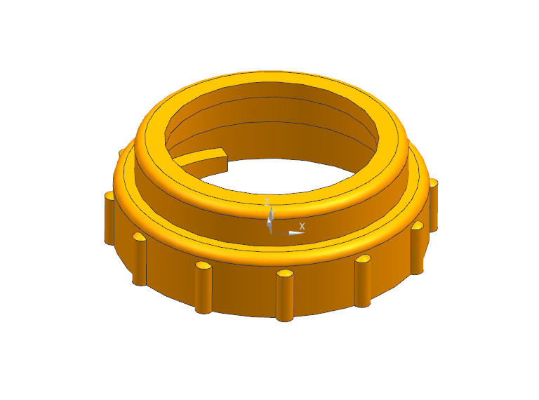 快换接头注塑工艺与模具设计-螺纹盖三维+CAD+说明书