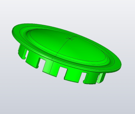 机油盖注塑模具设计一模一腔三维+CAD+说明书