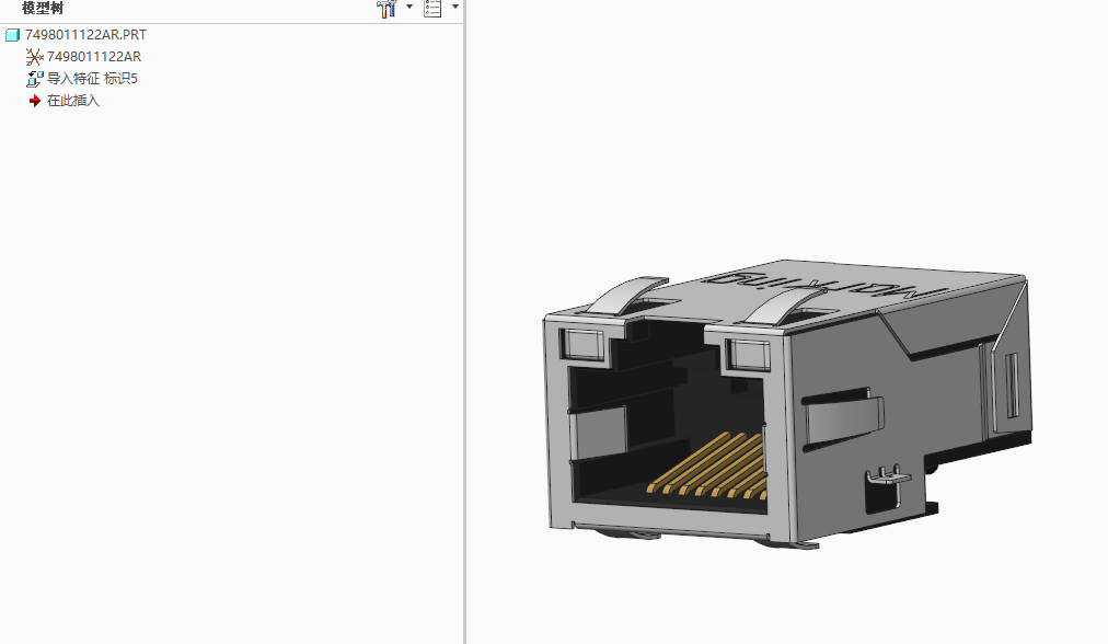 RJ45网口模型