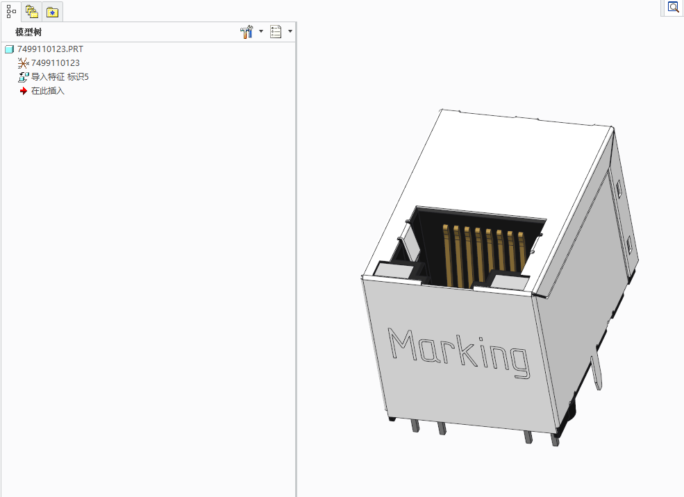 RJ45网口模型