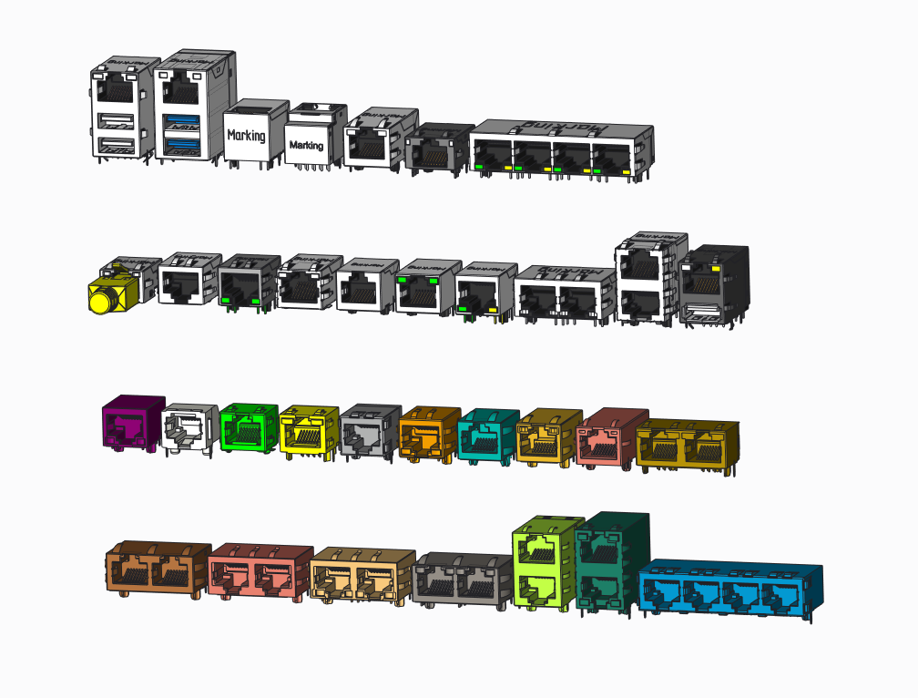 RJ45网口模型