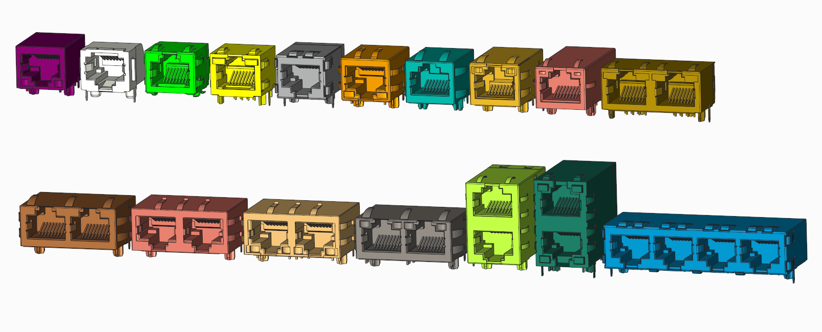 RJ45网口模型