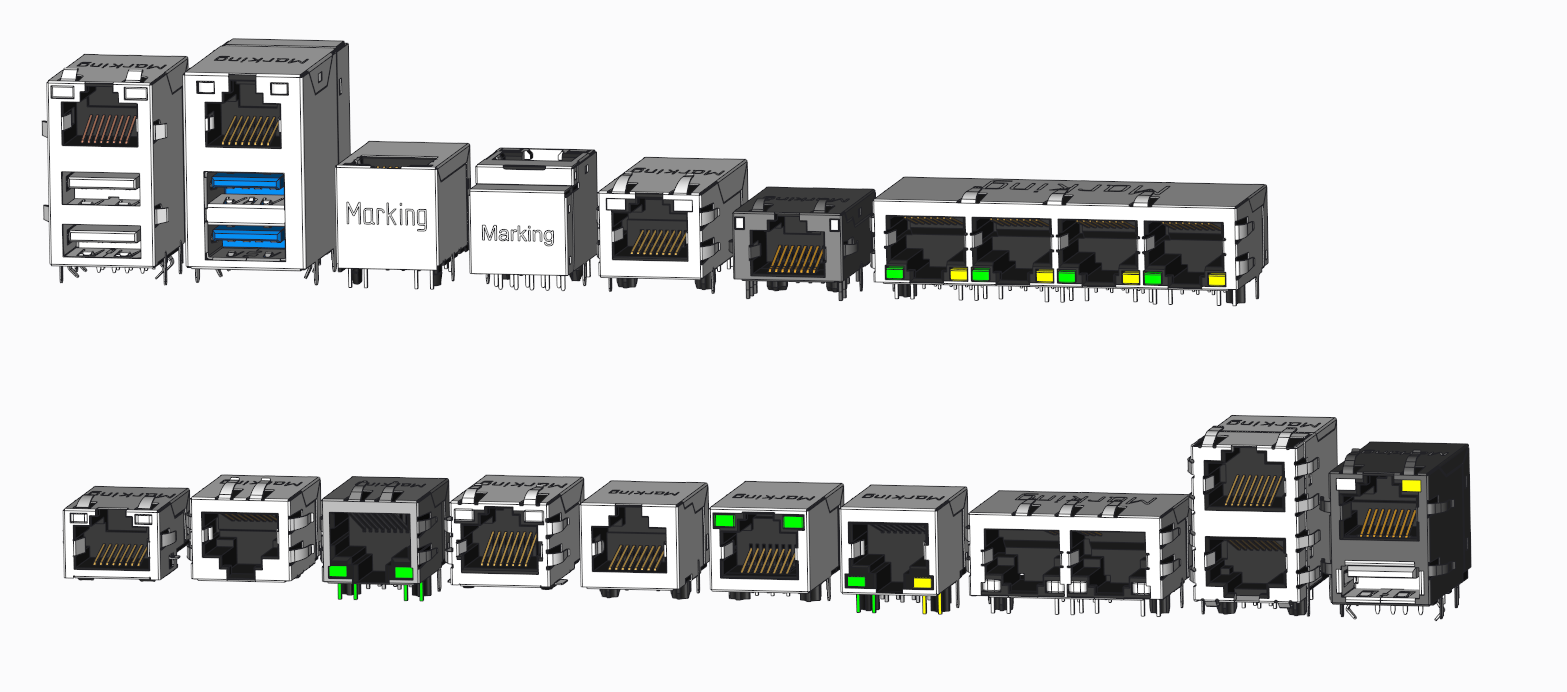 RJ45网口模型