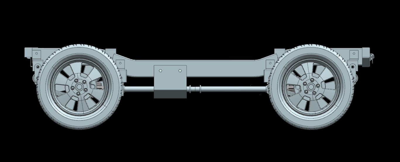 电动汽车底盘设计三维+8张CAD图