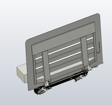 厢货专用液压尾板三维Stp